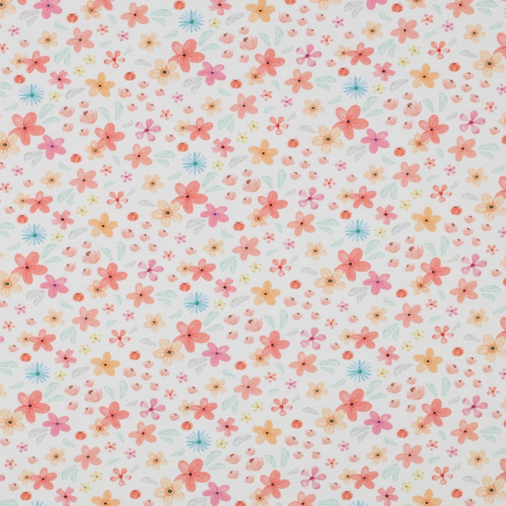 Bio- Jersey Druck "Blumen"