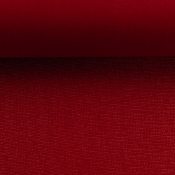 Baumwolle, Webware, "Heide", burgundy