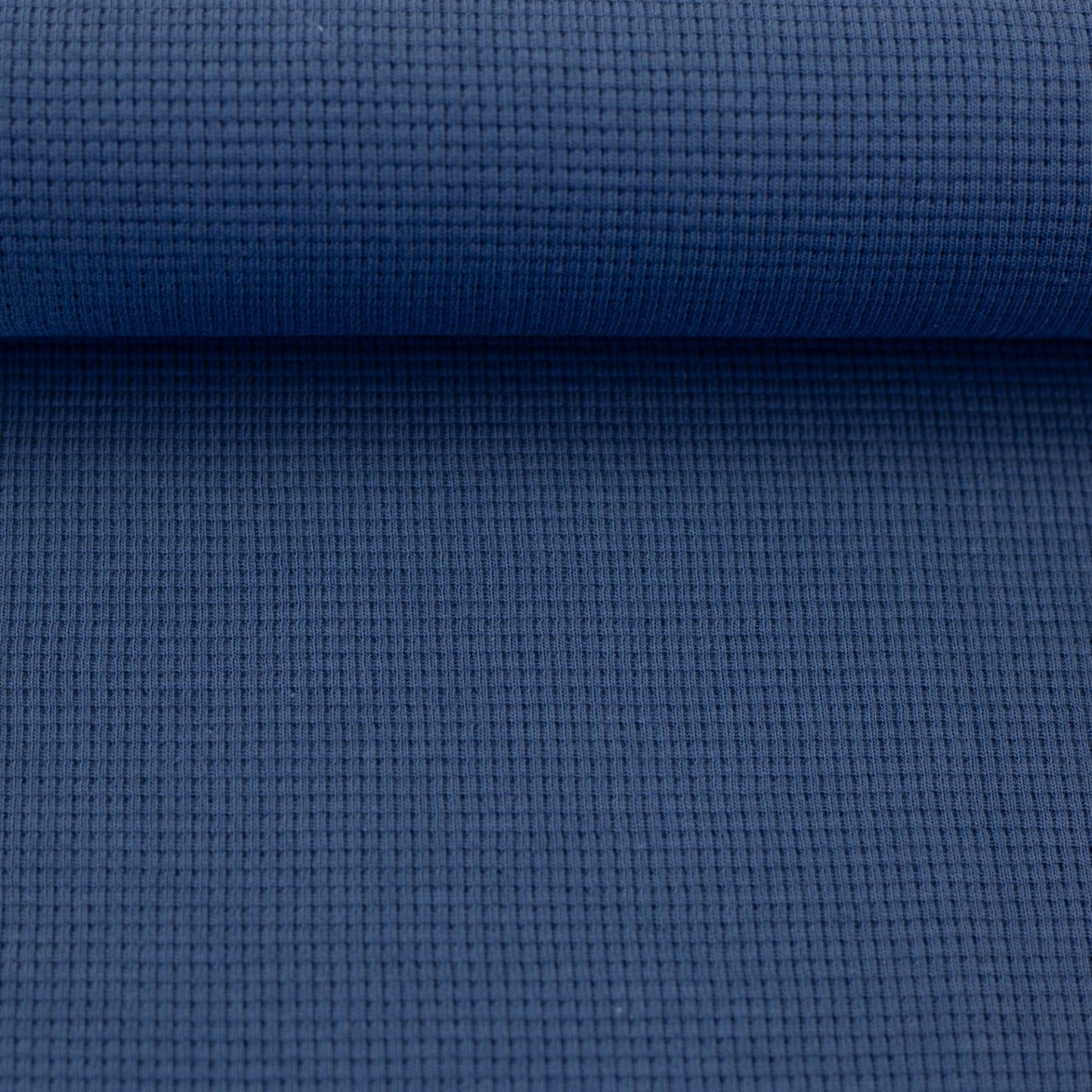 Waffeljersey "Clarissa" Jeansblau (col.743)