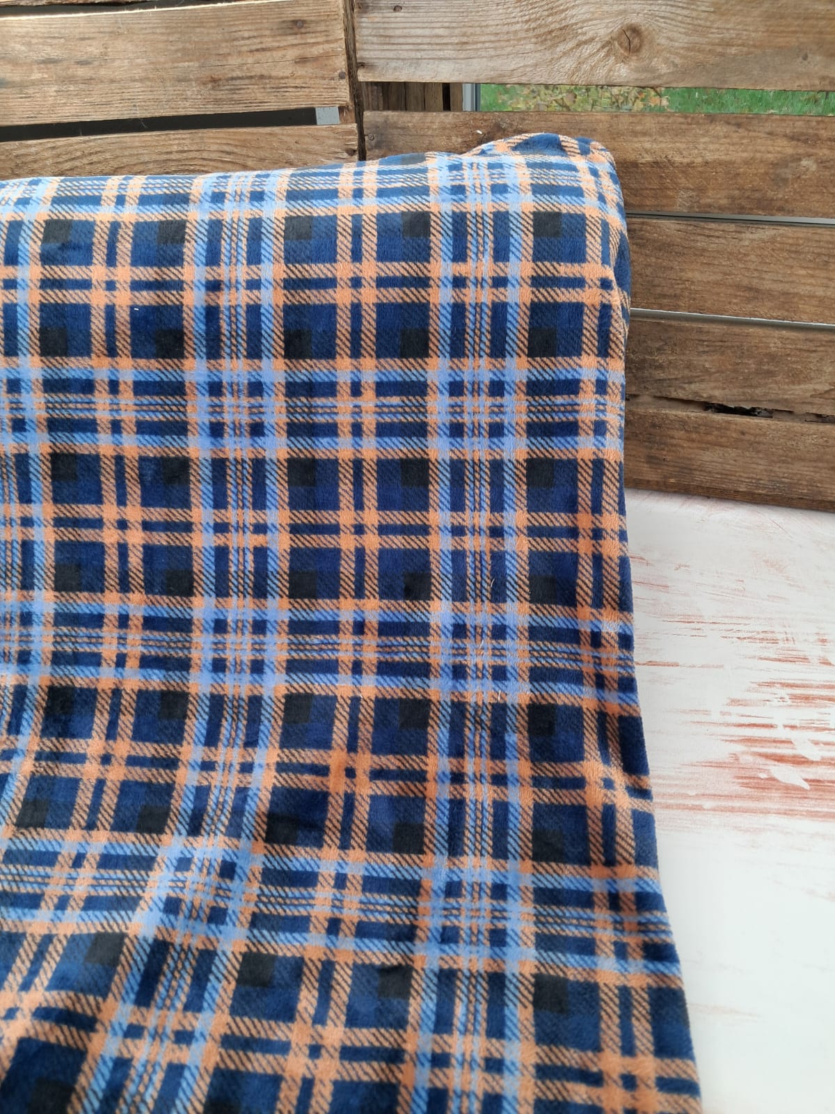 Wellness Fleece- Karo Blau