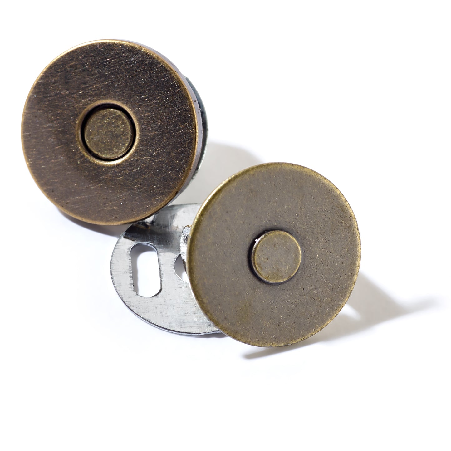 Magnet-Verschluß, 19mm, altmessing