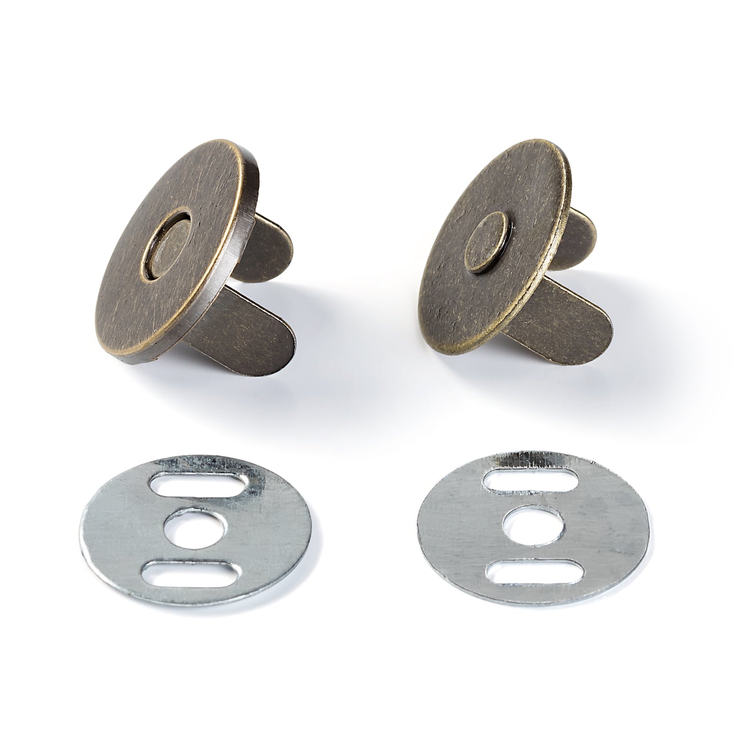 Magnet-Verschluß, 19mm, altmessing