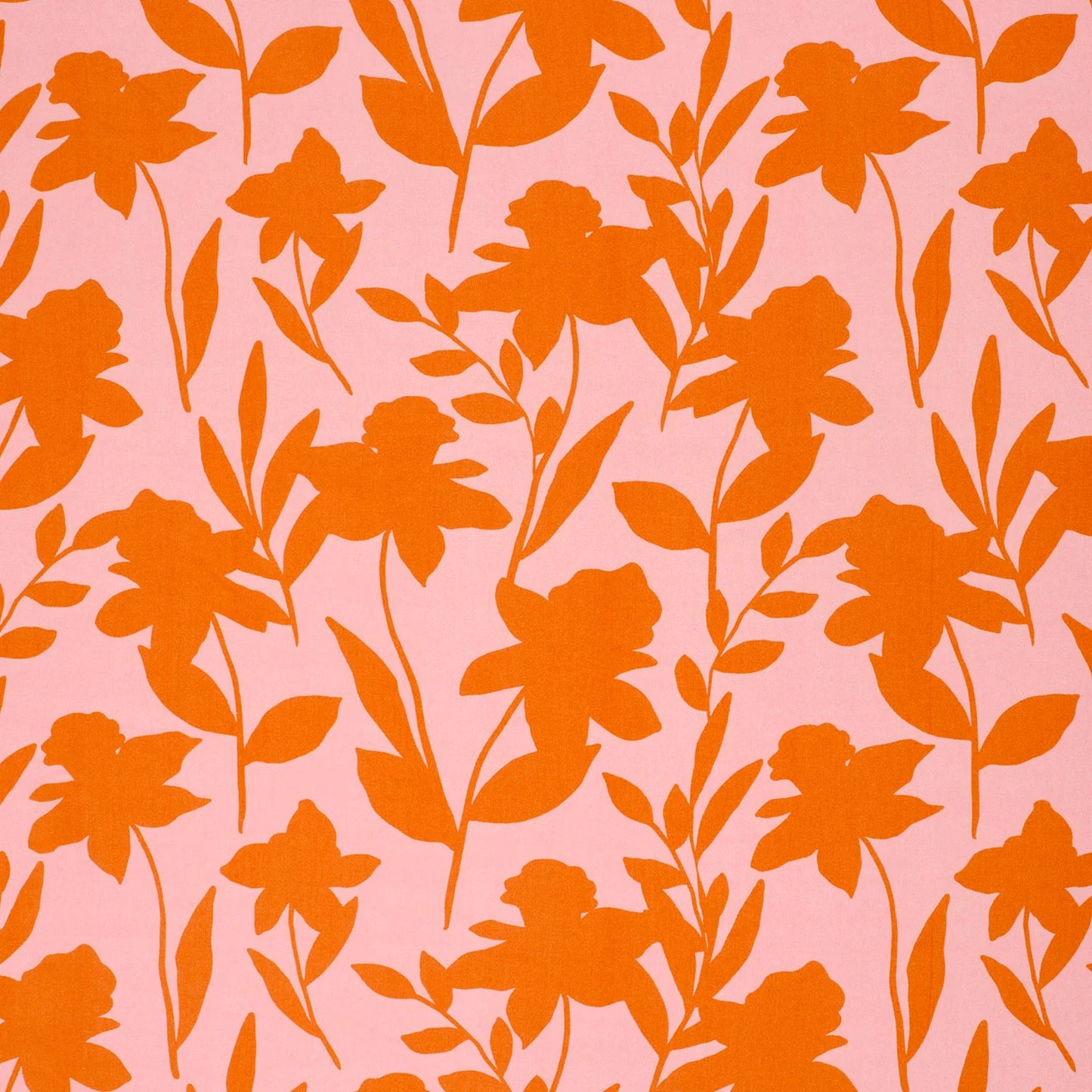 Viskose "Blumen" orange