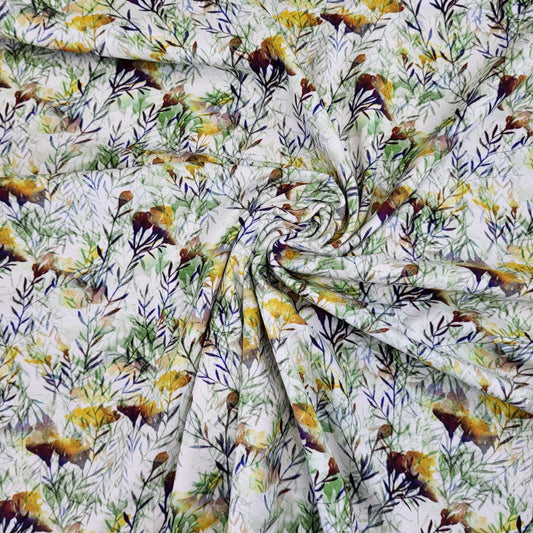 Baumwolljersey "Blumenwiese"