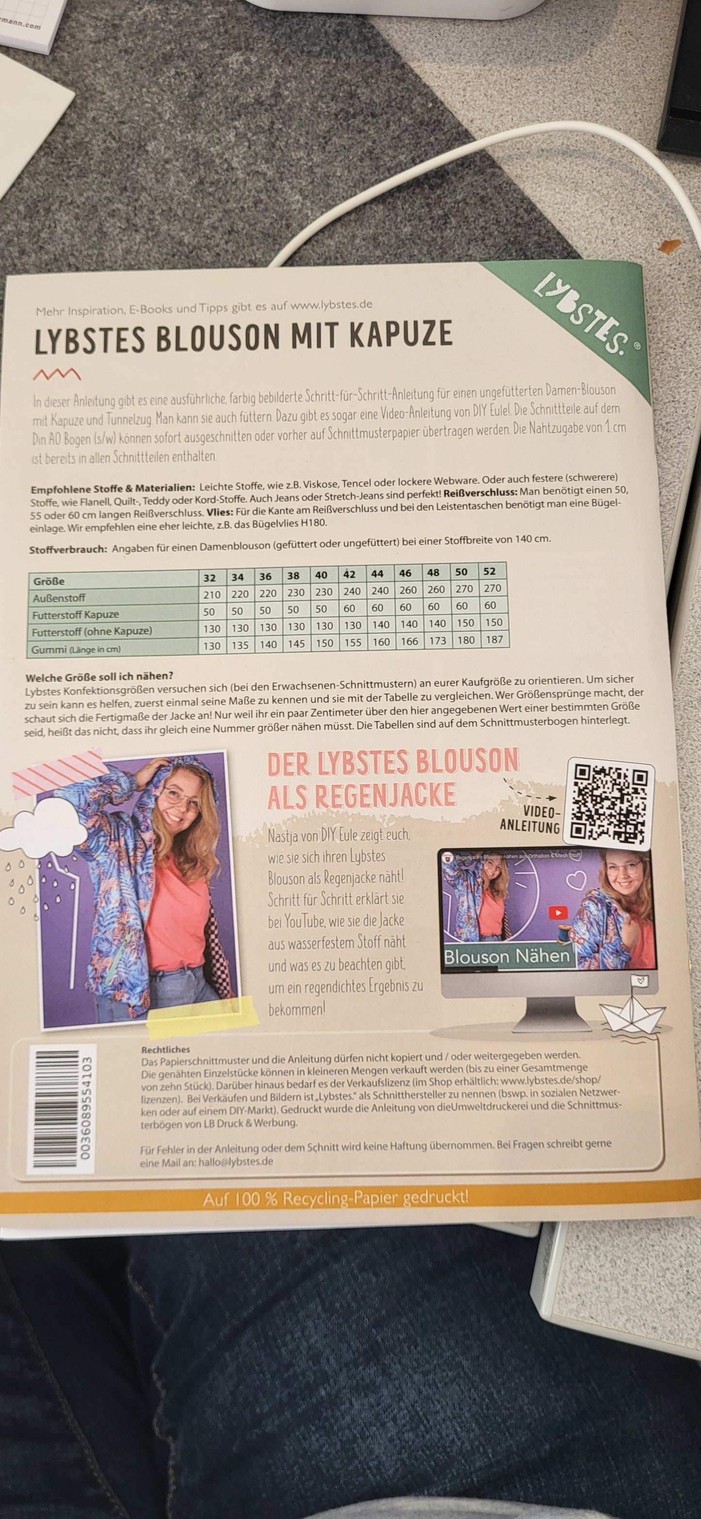 "Blousonjacke" von Lybstes (Gr.32-52)