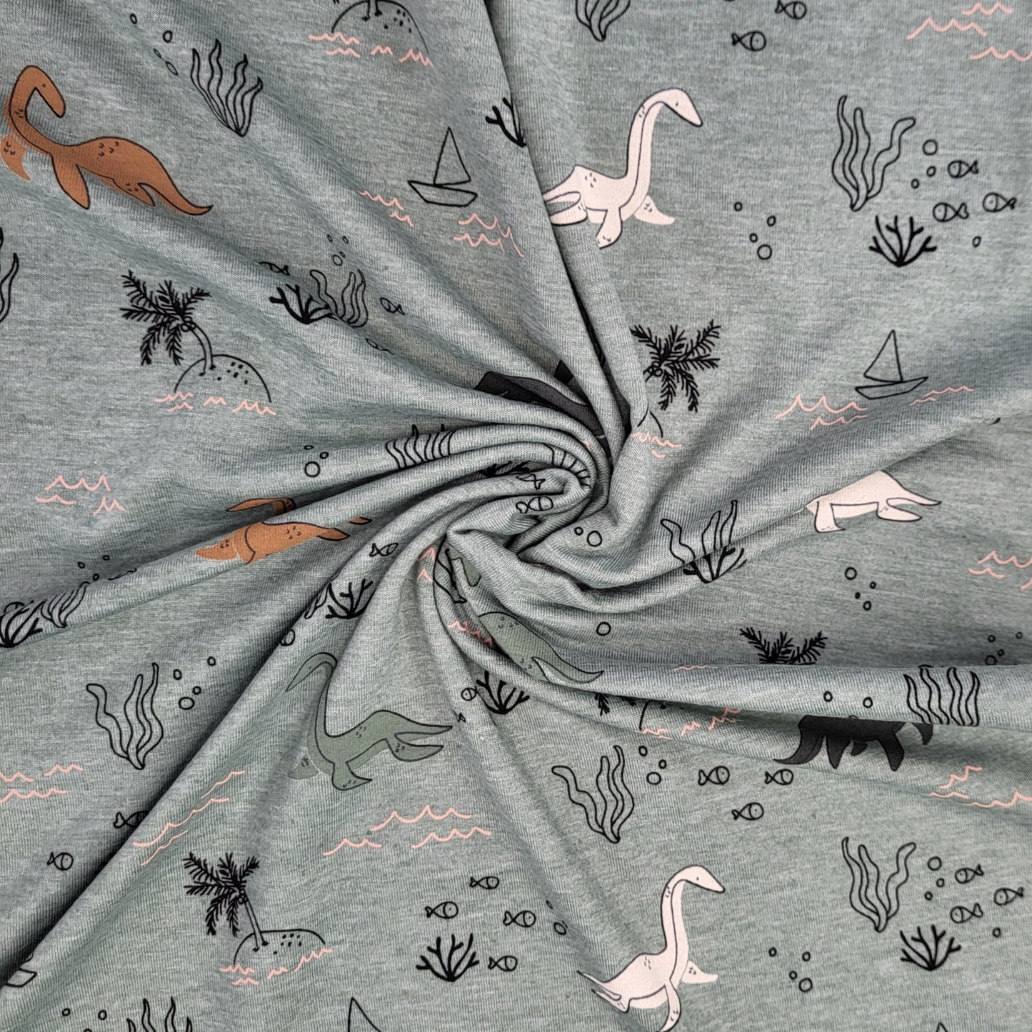 Jersey Druck "Dino" grün
