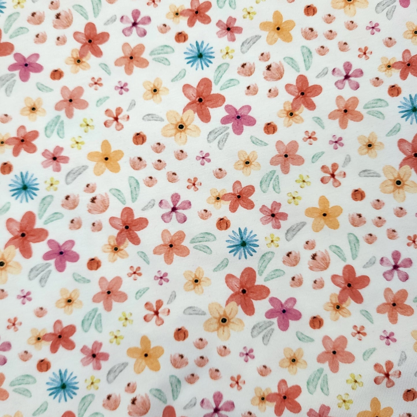 Bio- Jersey Druck "Blumen"