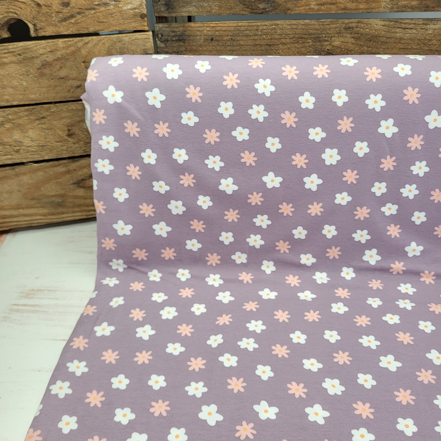Bio-Jersey Druck "Blümchen"