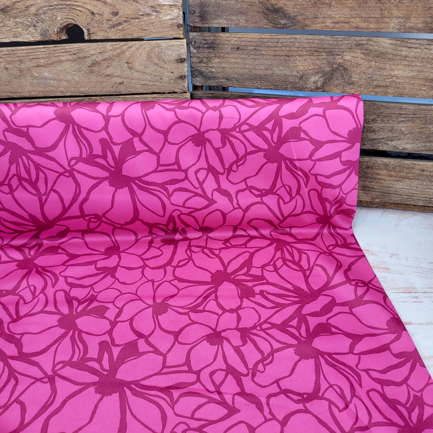 Baumwolle Satin "Magnolie" Pink