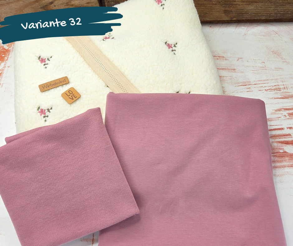 Nähpaket "Lyblingsjacke" (Gr.86-134) mit Teddyfleece