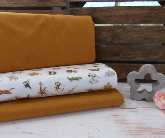 Stoffpaket Safari mit French Terry