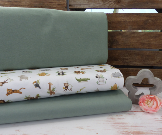 Stoffpaket Safari mit Jersey