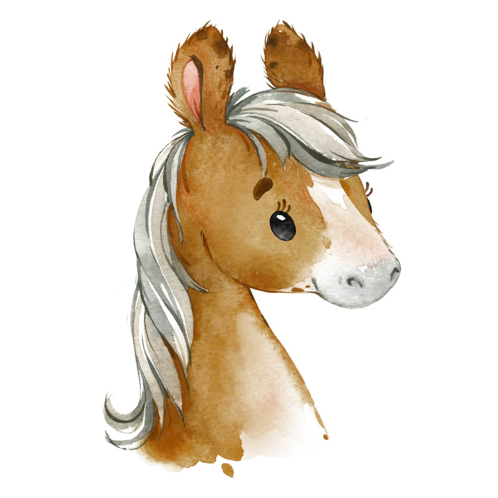 Bügelbild Pferdekopf