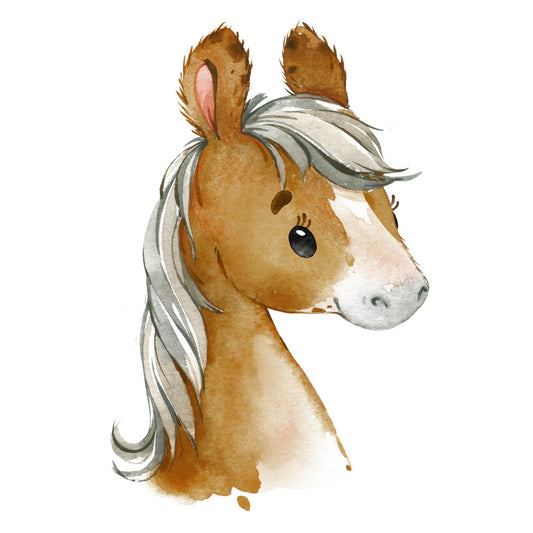 Bügelbild Pferdekopf