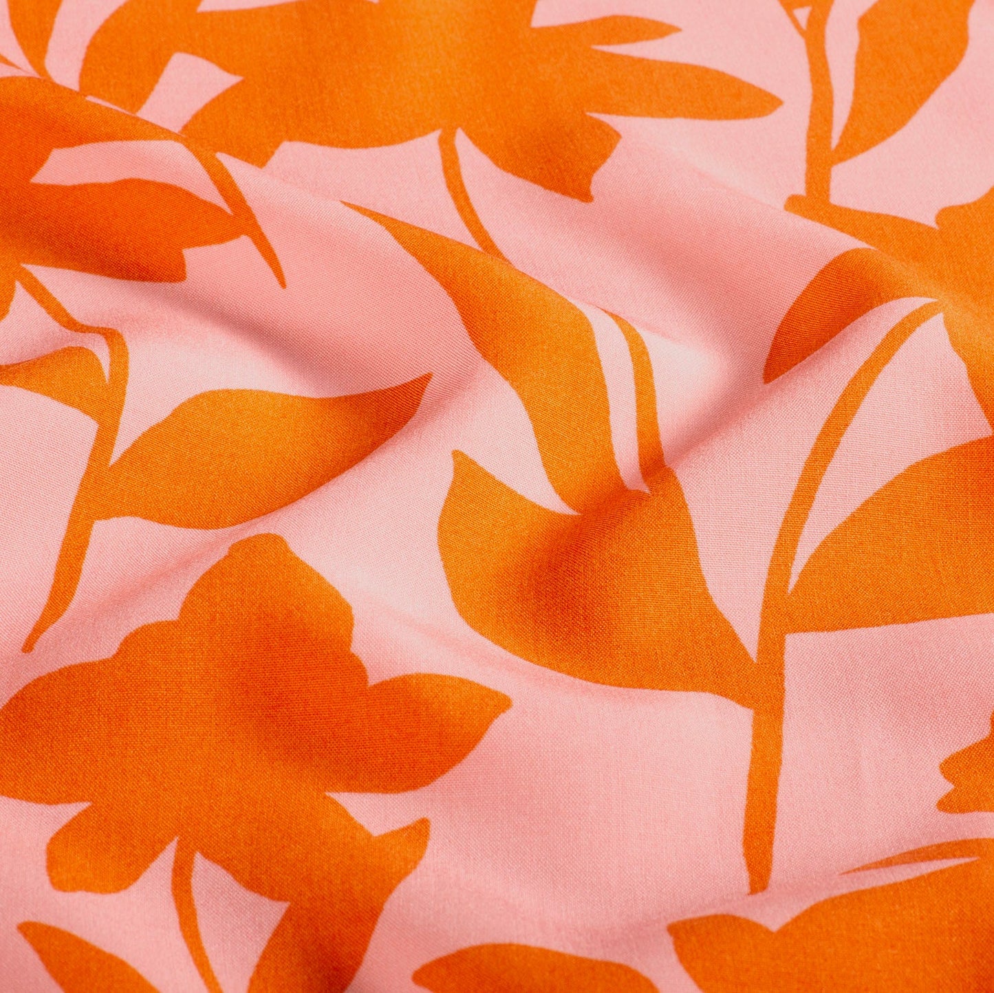 Viskose "Blumen" orange