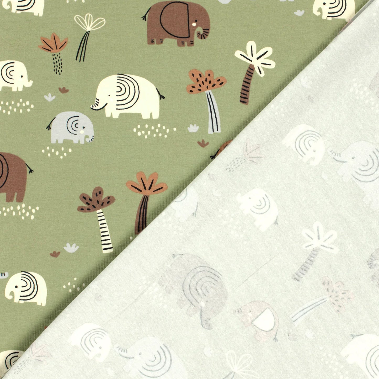 Jersey- "Elefanten" olivgrün