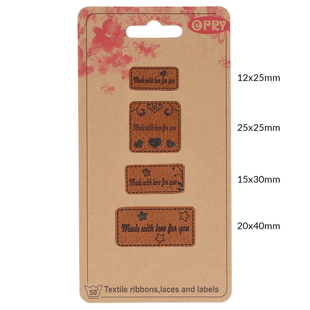 Kunstleder Label (Made with love for you)