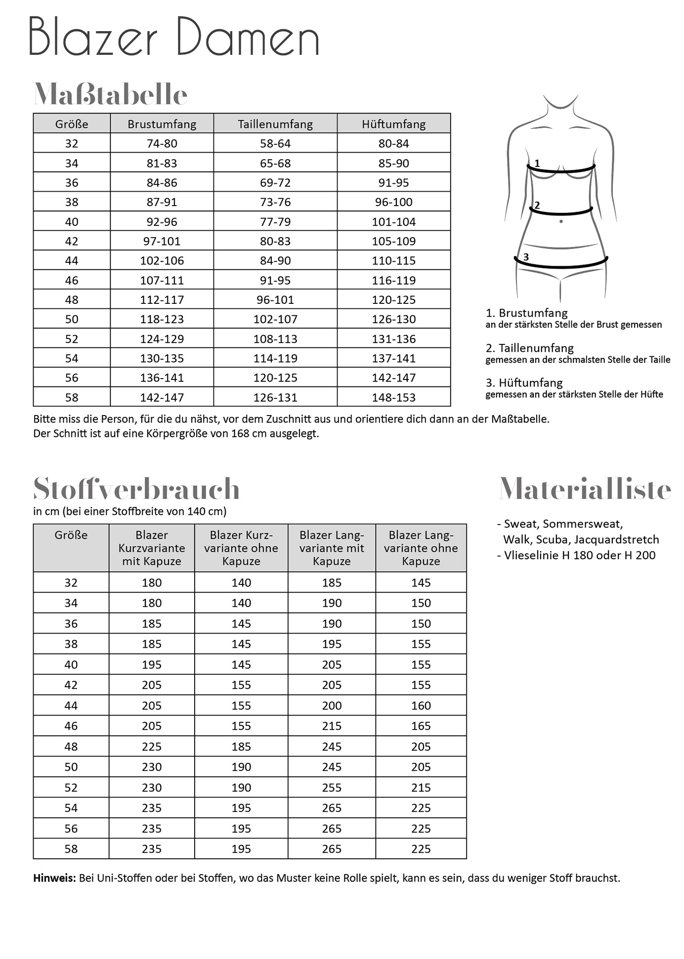 "Blazer" für Damen von Fadenkäfer