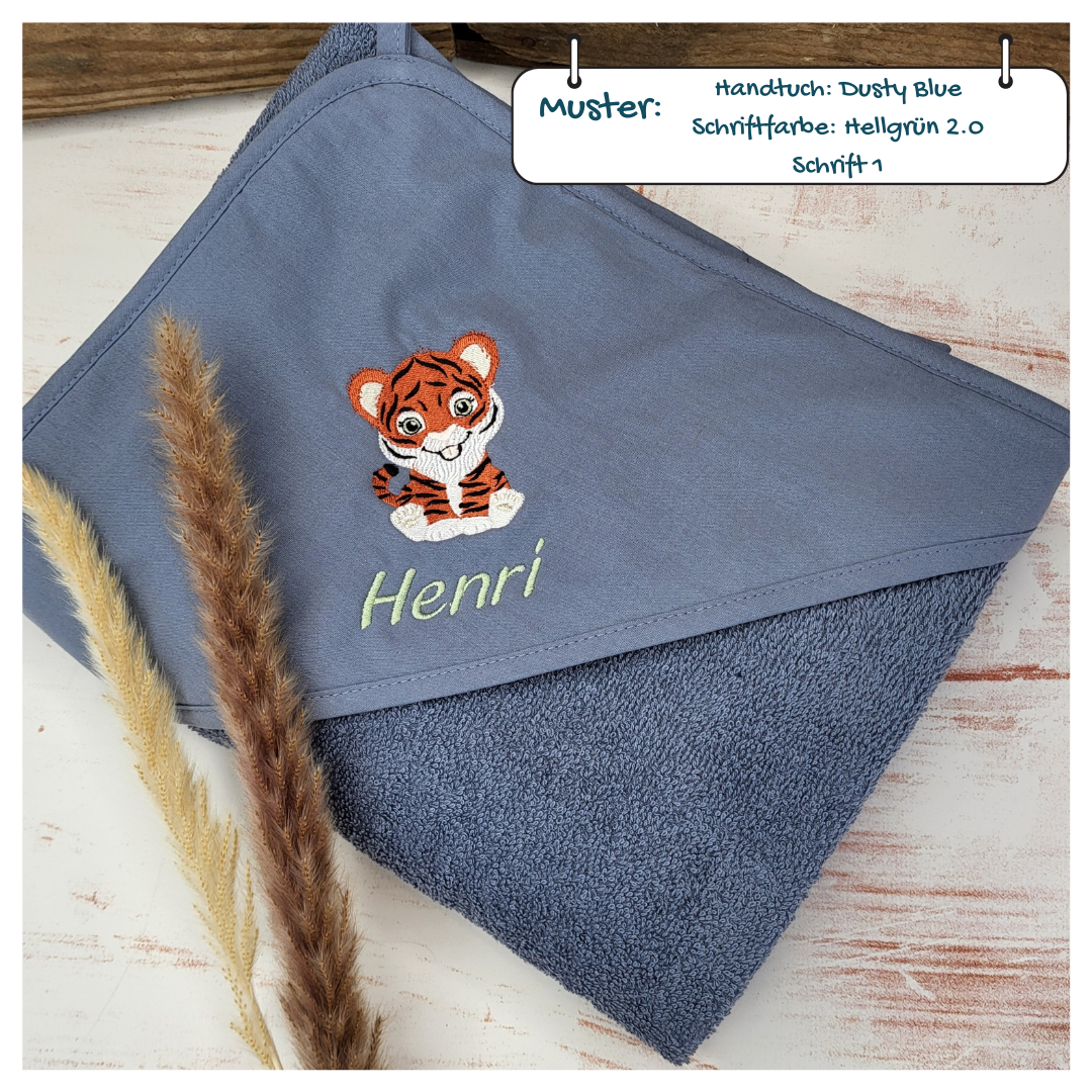 Kapuzenhandtuch Tiger