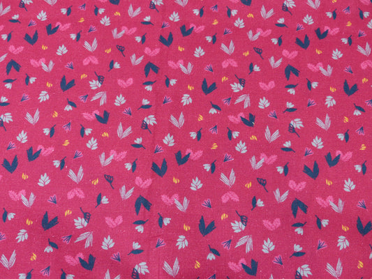 Baumwolle, Webware "Botanic" Bordeaux