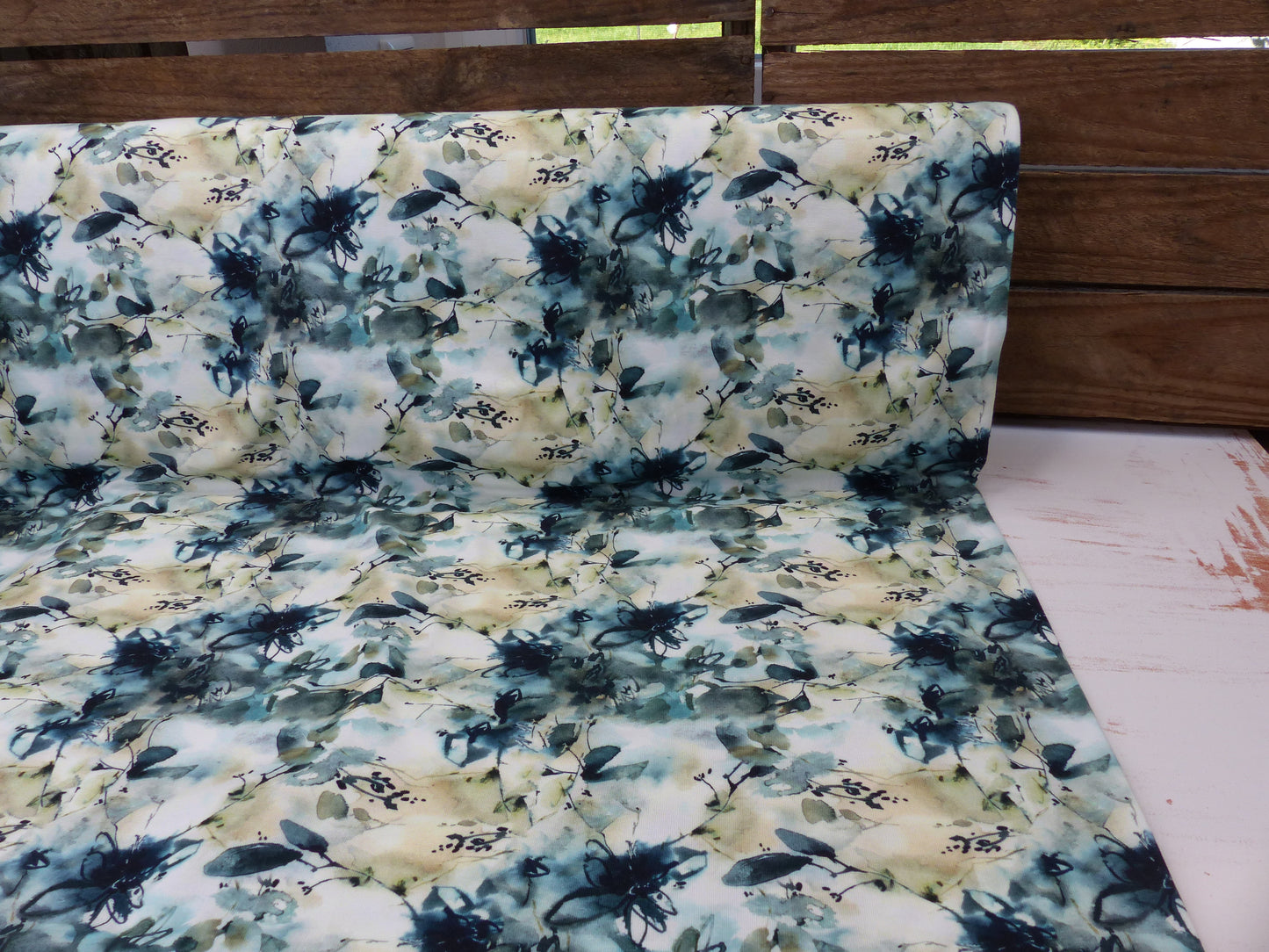 Jersey Druck "Watercolor Flowers"