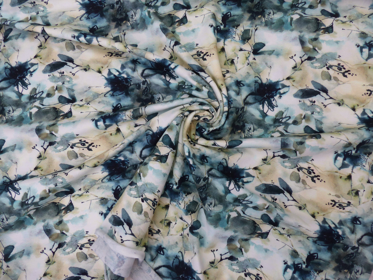Jersey Druck "Watercolor Flowers"