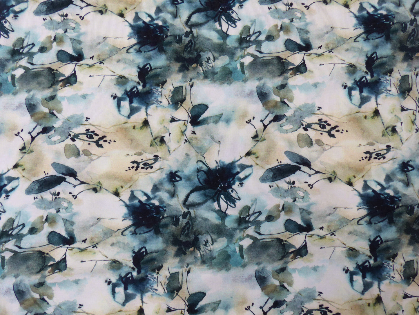 Jersey Druck "Watercolor Flowers"
