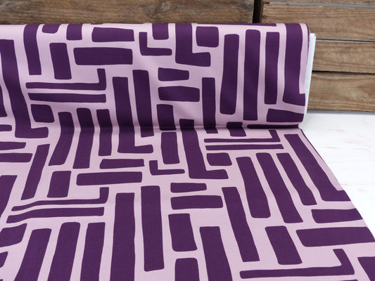 Rosella Stretch "Abstrakt" Dunkellila