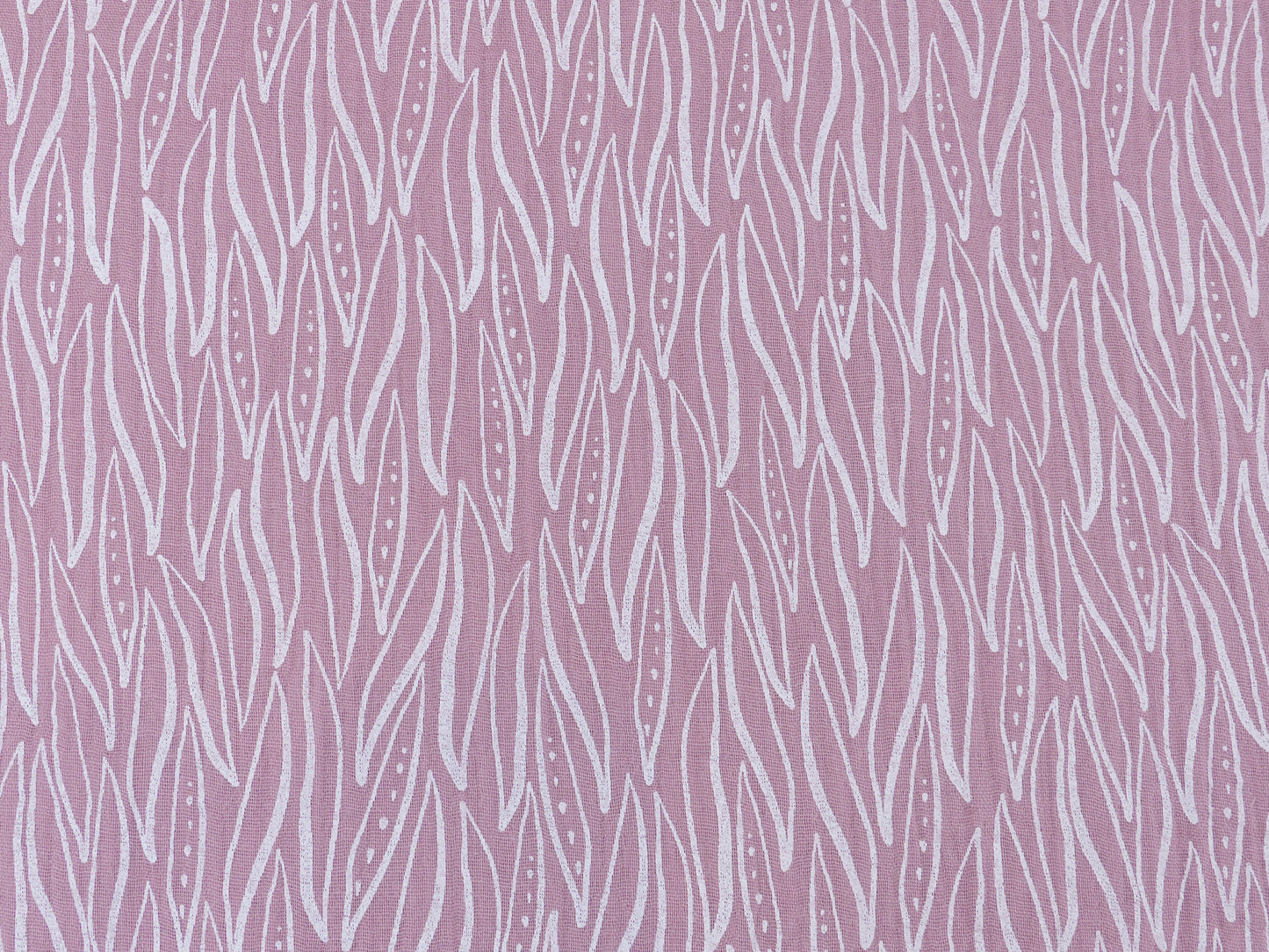 Musselin, Blätter, Blush Rosa