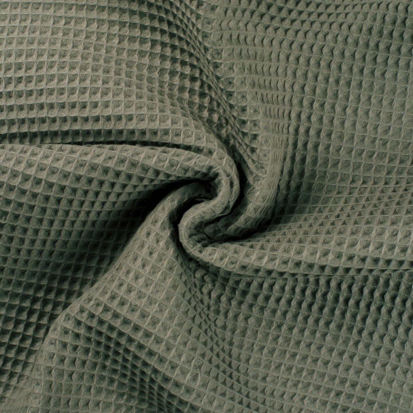 Waffelpique, Dark Dusty Mint