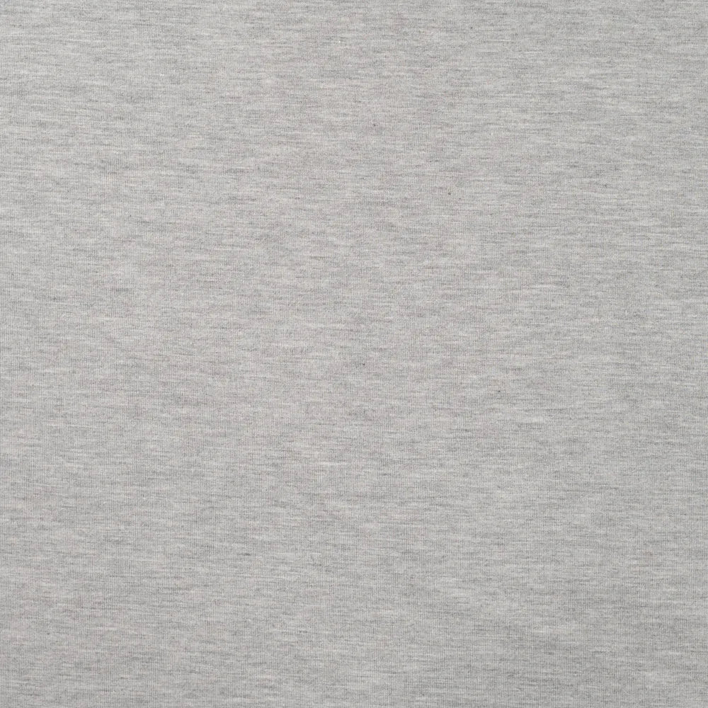 Bambusjersey- Hellgrau meliert