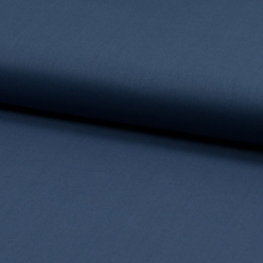Baumwolle mit seidiger Haptik, Jeansblau