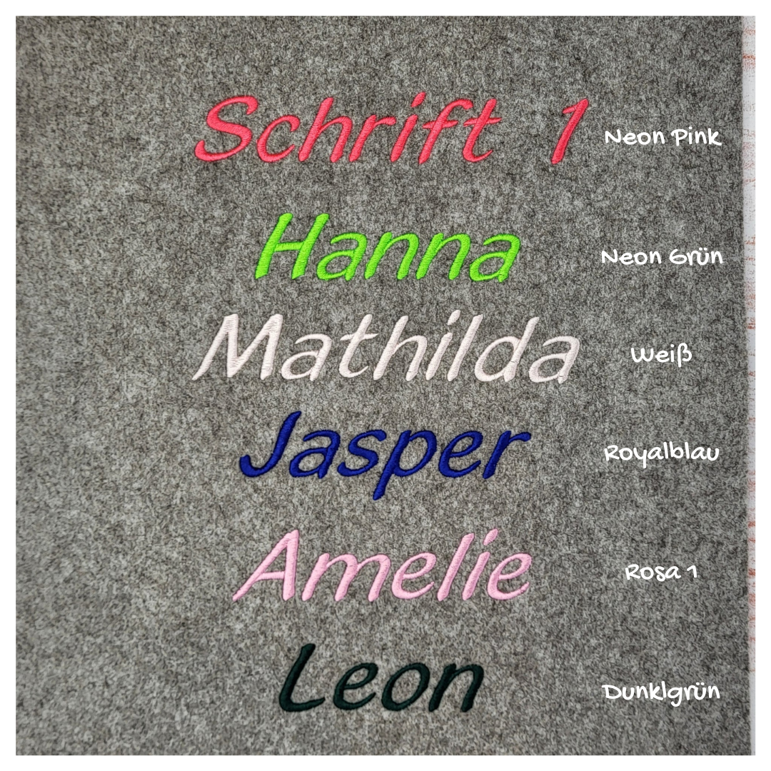 Gotteslobhülle-Name mit Fisch