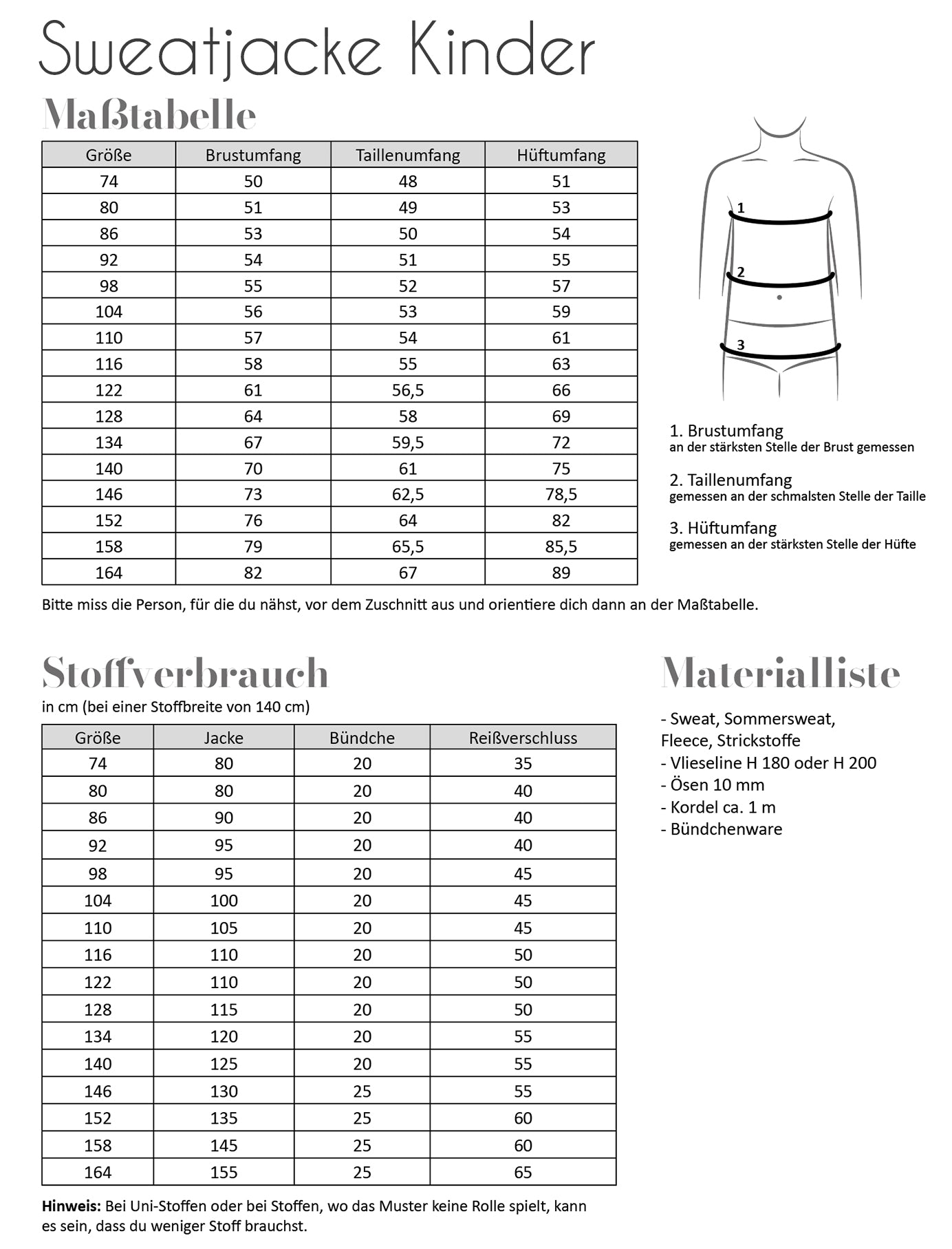 "Sweatjacke" für Kinder von Fadenkäfer