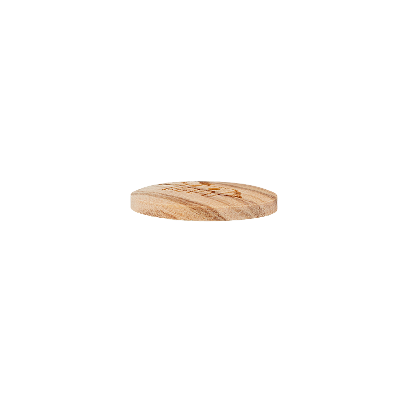 Holzknopf 2-Loch Pferd