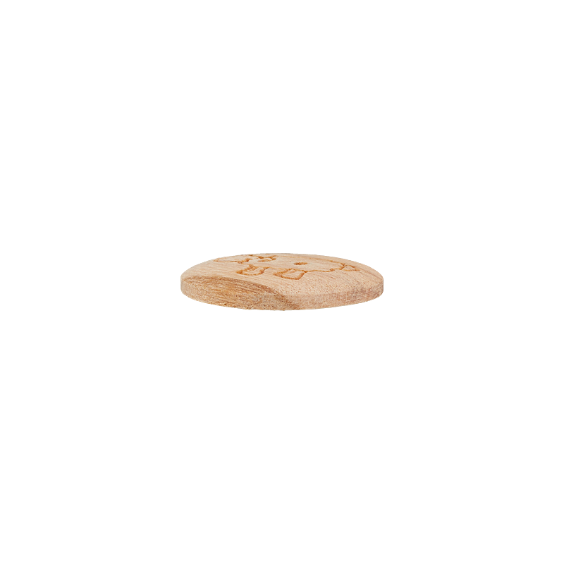 Holzknopf 2-Loch Schaf