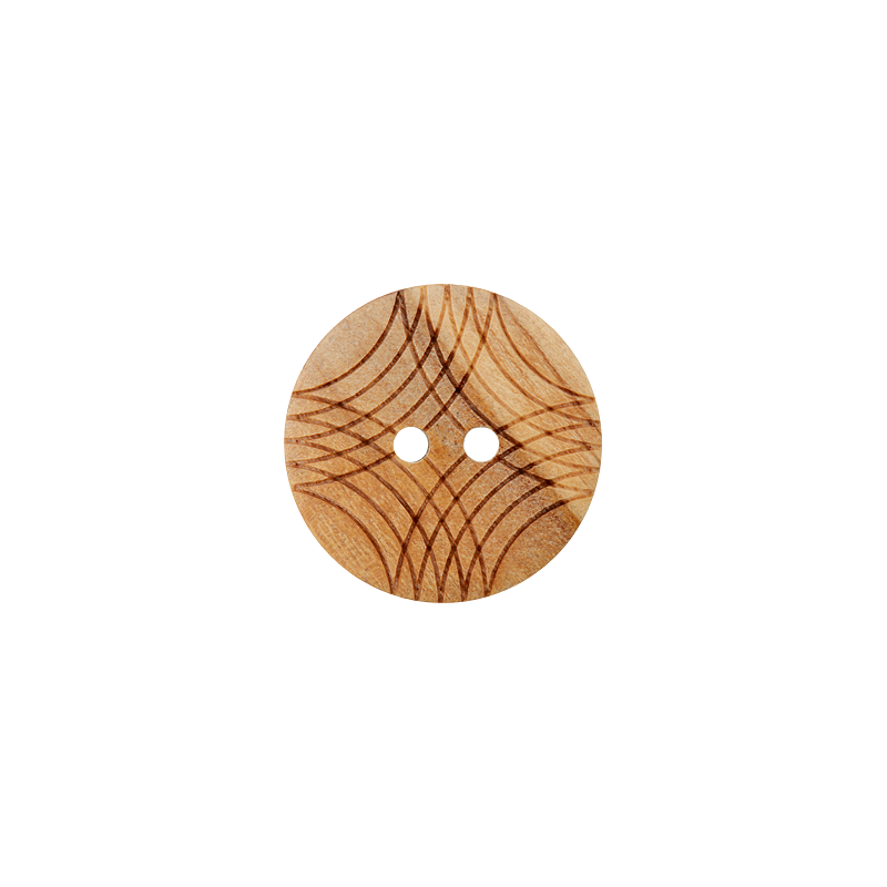 Holzknopf 2-Loch, 18mm
