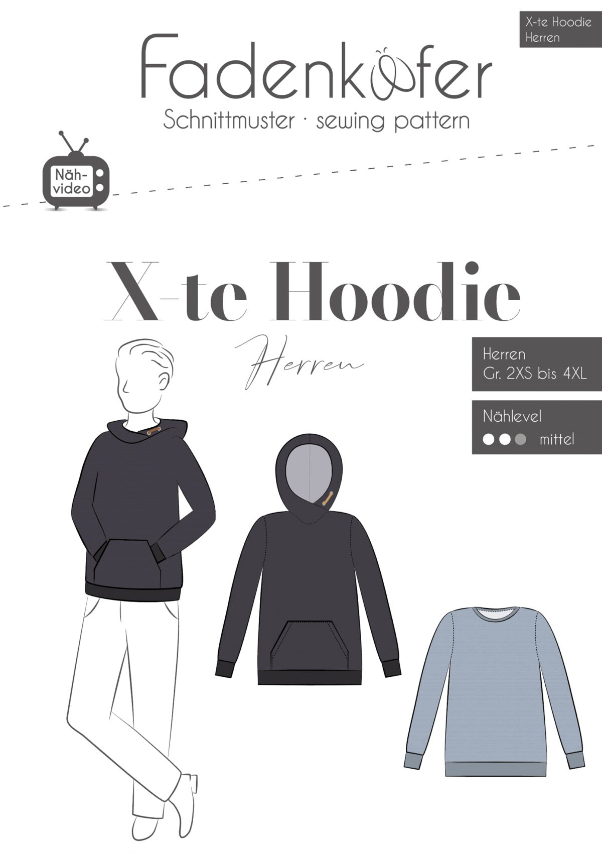 "X-te Hoodie" für Herren von Fadenkäfer