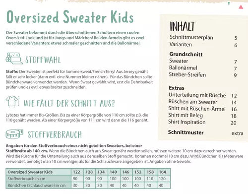 OVERSIZED SWEATER von Lybstes (Gr.122-164)