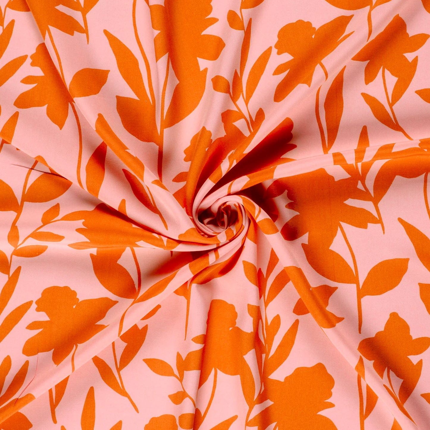 Viskose "Blumen" orange