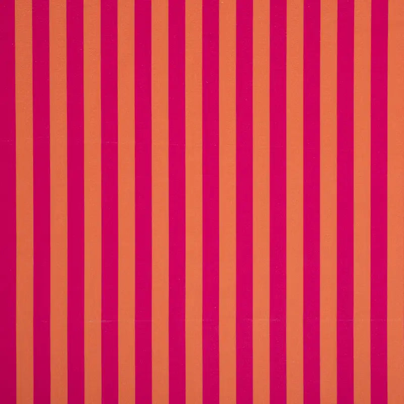 Canvas Blockstreifen rot-orange