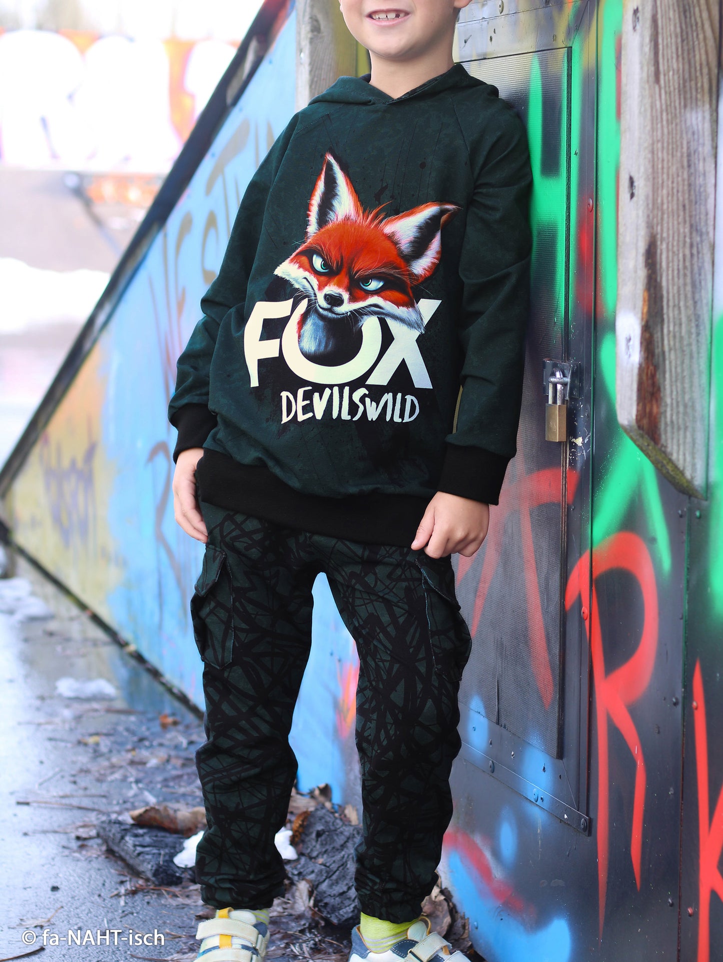 French Terry Panel – Fox Devils Wild by Thorsten Berger