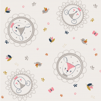 Baumwolle, "Lovely Little One" Ecru