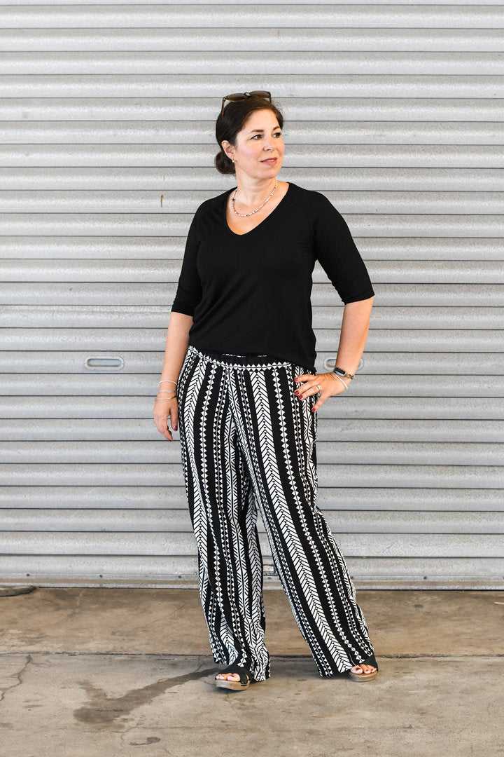 Papierschnittmuster lillesol women No.82 Palazzohose