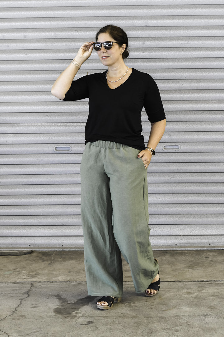 Papierschnittmuster lillesol women No.82 Palazzohose