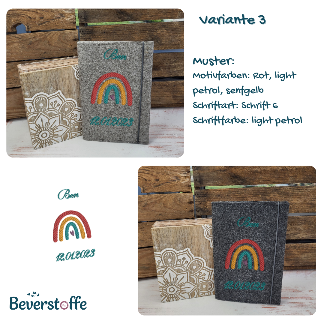 U-Heft Hülle-Regenbogen