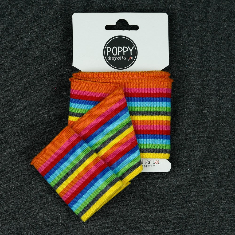 Cuffs Bündchen, Bündchen, Multicolor Small Stripe
