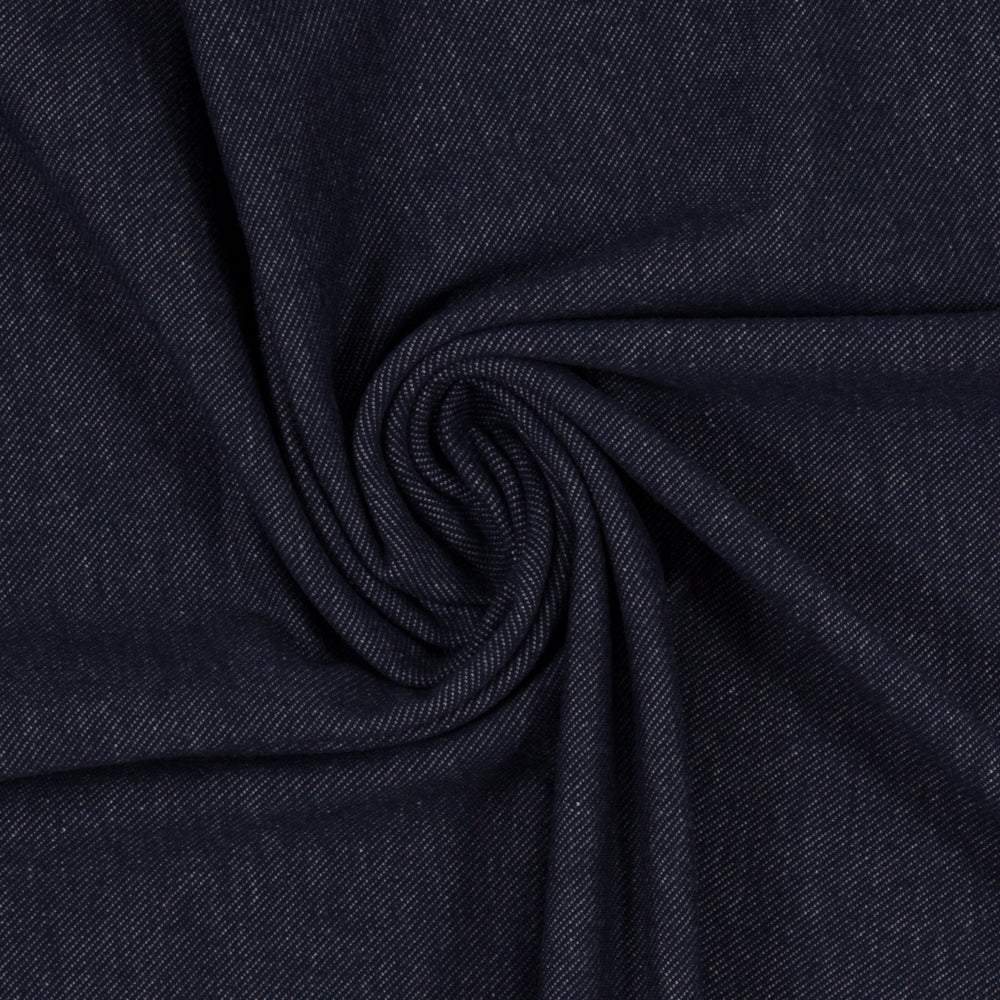 Jeans Jersey Baumwolle, meliert, blau