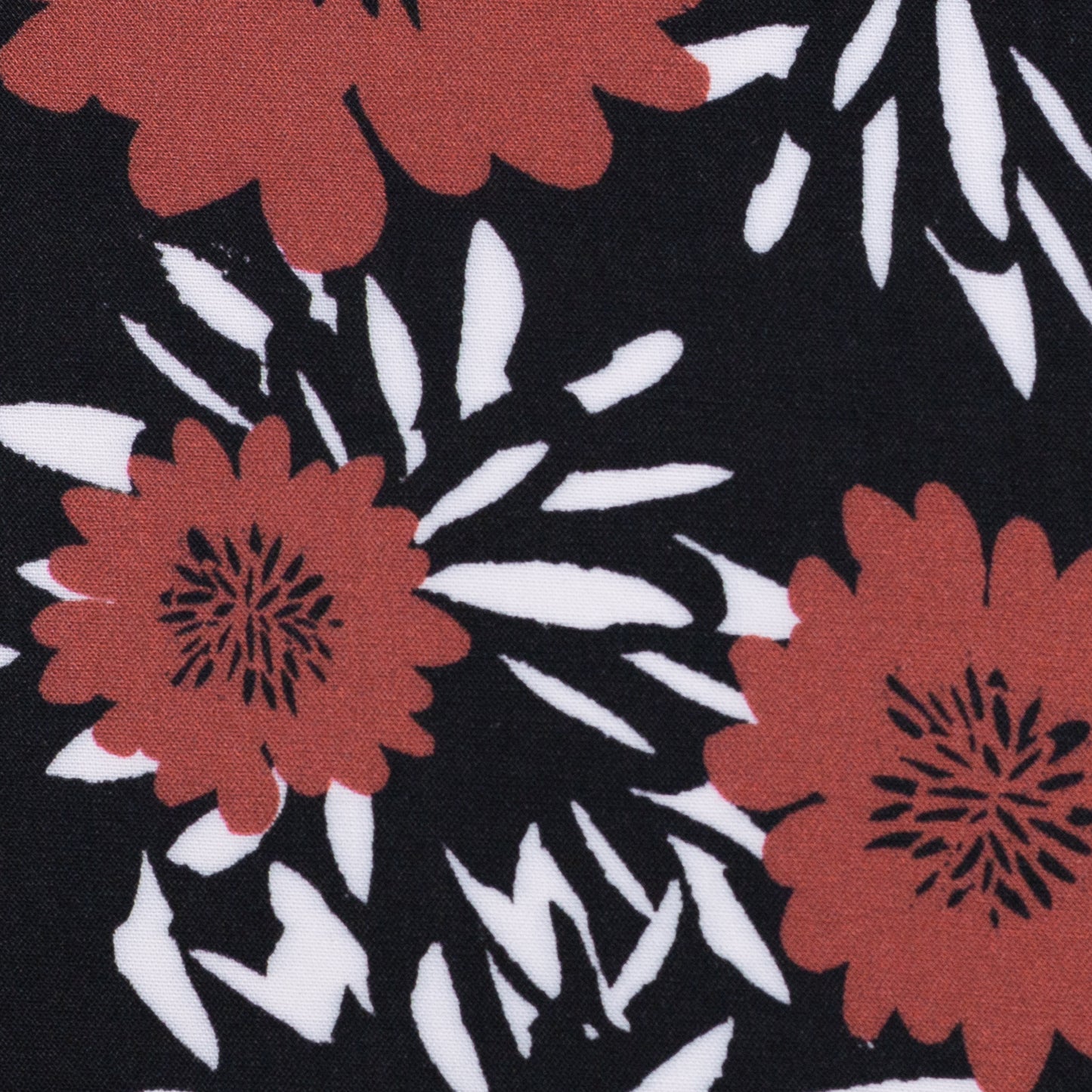 Viskosedruck terracotta/schwarz