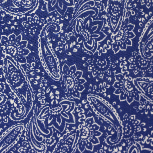 Leinen "Ornamente" blau